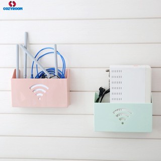 หน้าแรก Creative Wall Mount WiFi Router Storage Boxes Shelf Wifi Box Storage Box Organizer cynthia cynthia