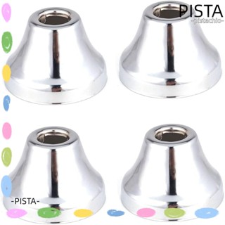 Pista แผ่นปิดหน้าแปลน สเตนเลส ทรงกลม ไม่เป็นสนิม สีเงิน สําหรับตู้เย็น 4 ชิ้น