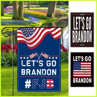 Lets Go Brandon ธงแบนเดน สองด้าน ขนาด 30X45 ซม. 1218 นิ้ว สําหรับตกแต่งสวนกลางแจ้ง