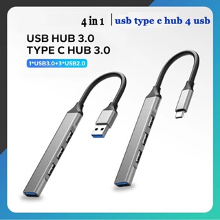 Deicy Hub อะแดปเตอร์แยก USB Type-C 4 In 1 USB-C เป็น USB 3.1 OTG ฮับ USB 3.0 อะลูมิเนียมอัลลอย สําหรับโทรศัพท์ PC แล็ปท็อป แท็บเล็ต