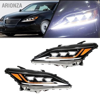 ARIONZA ชุดไฟหน้า 2 ชิ้น DRL Sequential Turn Signal High Beam IP67 กันน้ำสำหรับ ES350 2007 ถึง 2012