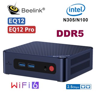 Beelink EQ12 EQ12 Pro 12th Generation Intel Core I3 N100 N305 MINI PC Windows 11 DDR5 BT5.2 6 Dual LAN MINI คอมพิวเตอร์พีซี