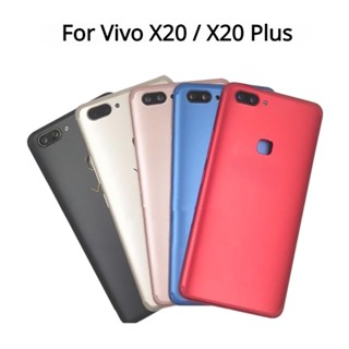 ฝาครอบด้านหลัง แบบโลหะ พร้อมเลนส์กล้อง แบบเปลี่ยน สําหรับ Vivo X20 X20 Plus