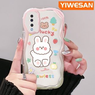 เคสโทรศัพท์มือถือ ซิลิโคนนุ่ม ใส กันกระแทก ลายการ์ตูนกระต่ายนําโชคน่ารัก สําหรับ Samsung galaxy A50 A50s A30s A51 M40s A52 A52s 5G