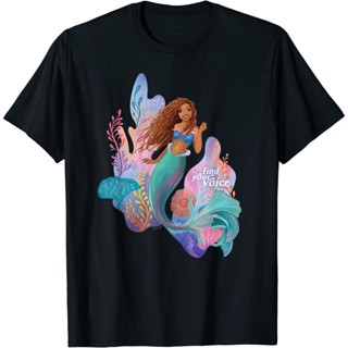 Childrens Clothes The Little Mermaid Ariel Find Your Voice T-Shirt Fashion Clothing Boys Girls Women Tops Contemporary