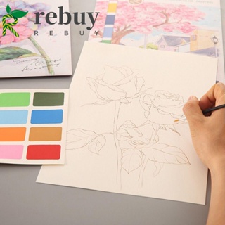 Rebuy สมุดวาดภาพระบายสีน้ํา กระดาษพิเศษ ลายกราฟฟิติ Gouache พร้อมเม็ดสี DIY