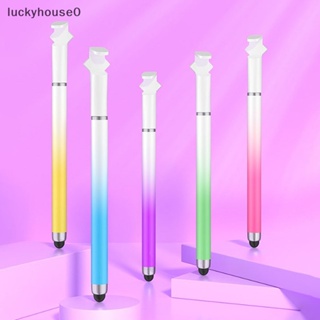 Luckyhouse0^^ ปากกาสไตลัส 3 In 1 พร้อมขาตั้ง สําหรับแท็บเล็ต โทรศัพท์มือถือ แอนดรอยด์ โทรศัพท์มือถือ หน้าจอวาดภาพ