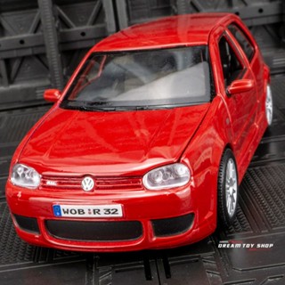 โมเดลรถยนต์ 1: 24 Volkswagen Golf R32 แบบโลหะอัลลอยด์ สําหรับตกแต่งประตูรถยนต์