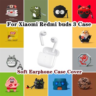 พร้อมส่ง! เคสหูฟัง แบบนิ่ม กันกระแทก ลายการ์ตูน สําหรับ Xiaomi Redmi buds 3 Redmi buds 3