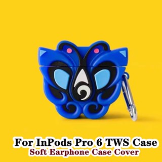 【Trend Front】เคสหูฟัง แบบนิ่ม ลายการ์ตูนฉลาม สําหรับ InPods Pro 6 TWS Pro6