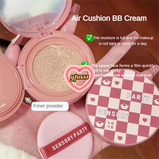 CYREAL CYREAL Sensory Party ใหม่/แท้ Cushion,Oil Control,Moist Skin,Covering Novo Air Cushion,White And Clear Skin Cushion BB Cream ครอบคลุมรอยคล้ำใต้ตา,แดง,สิว Sca