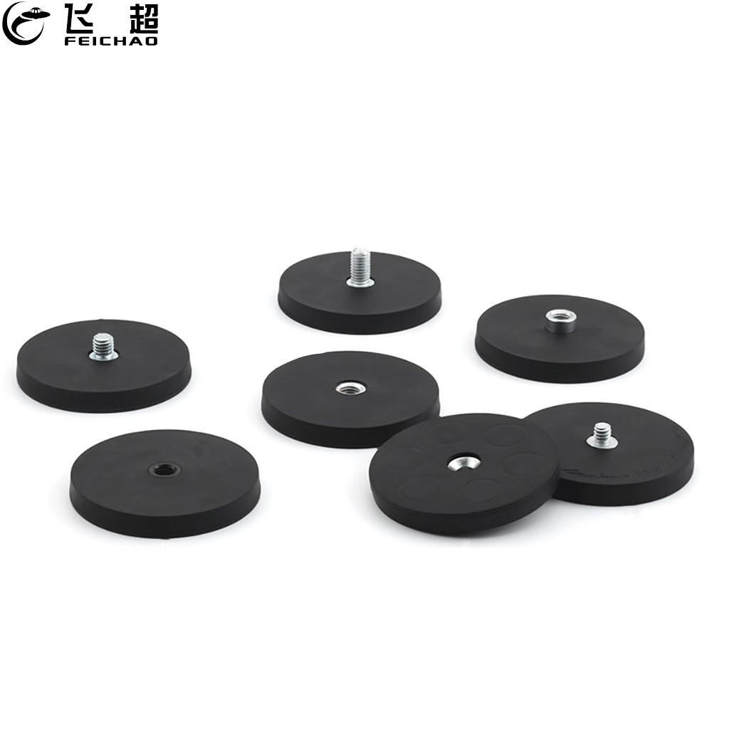 Feichao M4/M5/M6/M8/M10 1/4 หลุม 55 มม.เส้นผ่านศูนย์กลางฐานแม่เหล็ก Mount Bracket Clamp LED Work Light Bar Holder