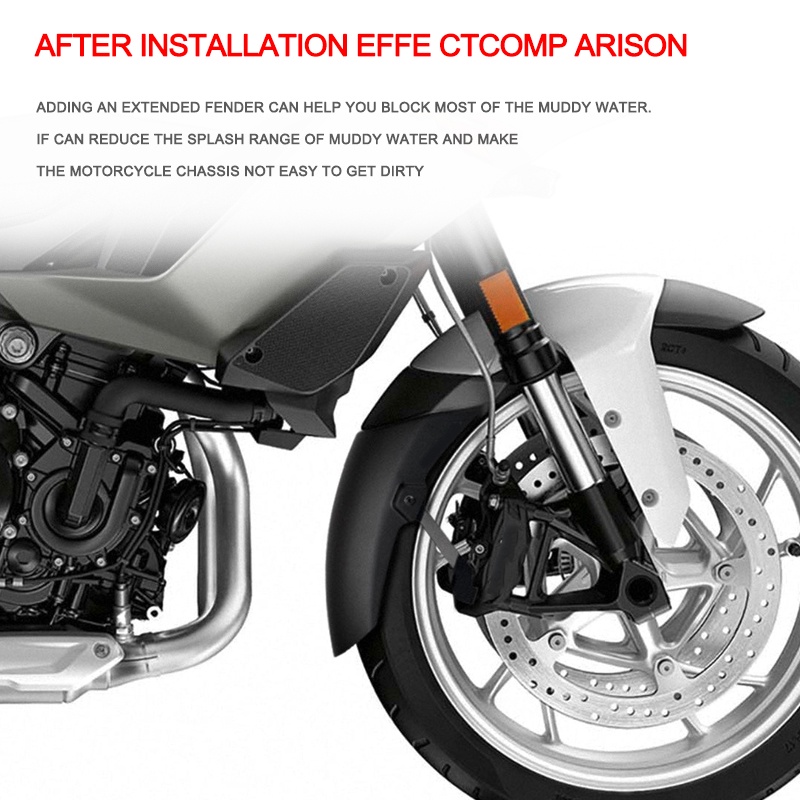 F900XR S1000XR ด้านหน้า Mudguard Fender ด้านหลัง Extender Extension สีดําสําหรับ BMW 20-23 F900 XR S