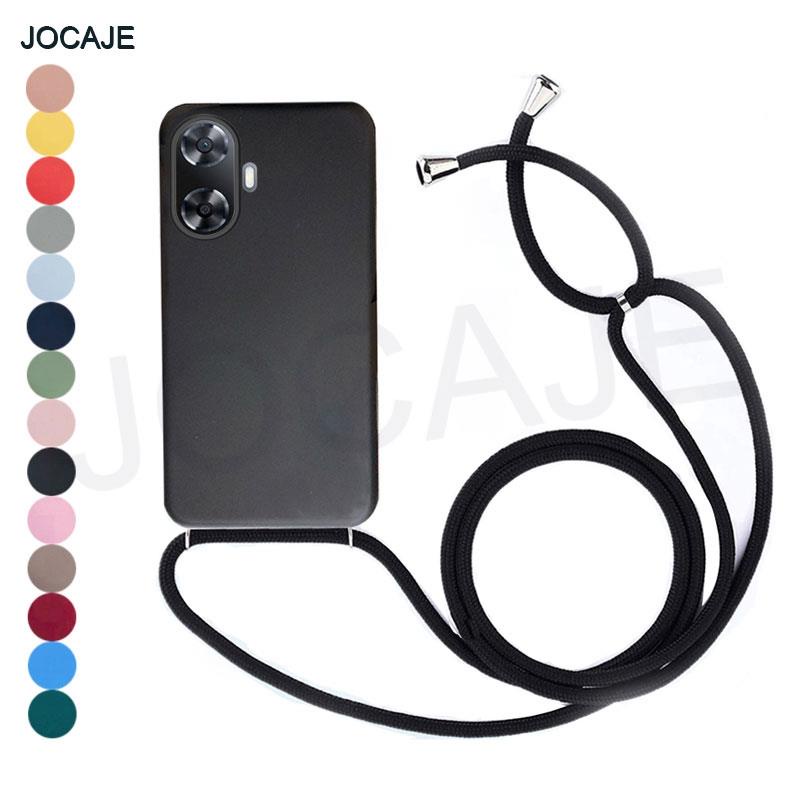 เคสโทรศัพท์มือถือ ซิลิโคนนุ่ม Tpu ผิวด้าน พร้อมสายคล้องคอ สะพายข้าง สําหรับ Oppo Realme C53 C55 C30 