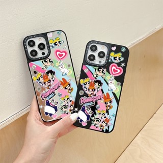 Casetify เคสโทรศัพท์มือถือแบบนิ่ม กันกระแทก ลายสติกเกอร์ The Powerpuff Girls สําหรับ IPhone 11 14 Pro Max 12 13 Mini Case X XR XS Max SE 2020 6 7 8 Plus