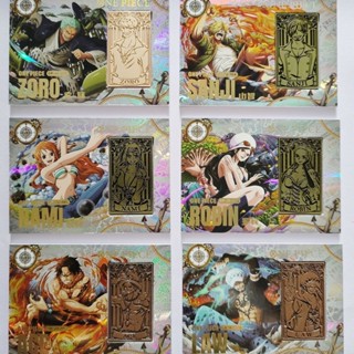 Kabago Second Bomb Endless Treasure Alloy Inlaid Robin Nami Zoro Rare Anime Collection Card