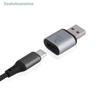 Seaf&gt; อะแดปเตอร์แปลง USB 3.1 OTG ตัวผู้ เป็น Type C ตัวเมีย 10Gbps สําหรับ Macbook OTG