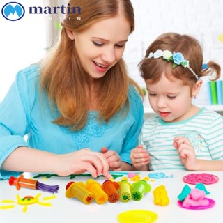 Martin ชุดเครื่องอัดรีดดินน้ํามัน ดินน้ํามัน 5 สี สุ่มสี DIY ของเล่น สําหรับเด็กวัยหัดเดิน 5 ชิ้น ต่อชุด