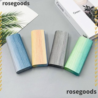 Rosegoods1 กล่องแว่นตากันแดดหนัง กันแรงดัน พับได้ แฟชั่นสําหรับผู้ชาย และผู้หญิง