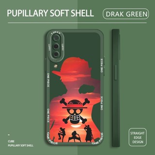 เคสโทรศัพท์ซิลิโคน TPU แบบนิ่ม ลายการ์ตูนลูฟี่ กันกระแทก สําหรับ Samsung Galaxy A6 Plus A7 A9 2018