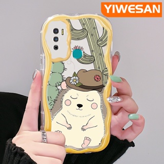 เคสโทรศัพท์มือถือ แบบใส ลายการ์ตูนกระรอกน้อยน่ารัก สีครีม สําหรับ Infinix Hot 9 Pro Hot 9 Play Hot 12 Play