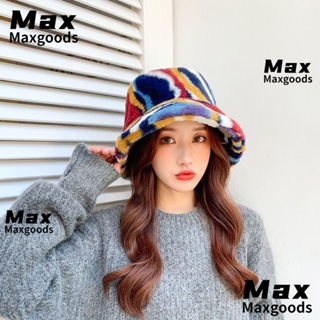 Maxg หมวกบักเก็ต ผ้าขนสัตว์เทียม ให้ความอบอุ่น แฟชั่นฤดูใบไม้ร่วง ฤดูหนาว สําหรับชาวประมง