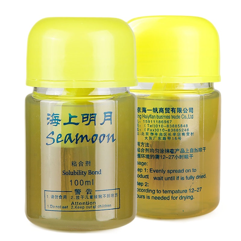 Haifu Sea Moon Professional Table Tennis Solubility Bond Booster Oil สําหรับเพิ่มความความยืดหยุ่นของฟองน้ํายาง ได้รับการอนุมัติ ITTF