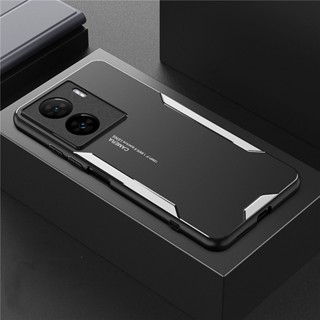 Vivo Iqoo Neo 8 7 6 6 Se 5 5s 5 Lite Neo 3 หรูหรา อลูมิเนียม โลหะ เคลือบด้าน เลเซอร์แกะสลัก แผงป้องกันเลนส์ เคสโทรศัพท์