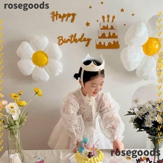 Rosegoods1 หมวกวันเกิดเด็ก บรรยากาศ ดอกไม้สีเหลือง ฉลองวันเกิด