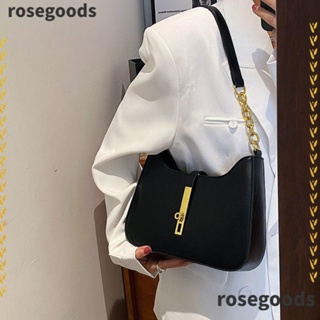 Rosegoods1 กระเป๋าสะพายไหล่ กระเป๋าถือ หนัง PU แฟชั่นสําหรับสตรี