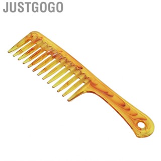 Justgogo Large Wide Tooth Comb Reduce Hair Loss  Surface Easy To Use Fashionable Appearance  Static for Curly