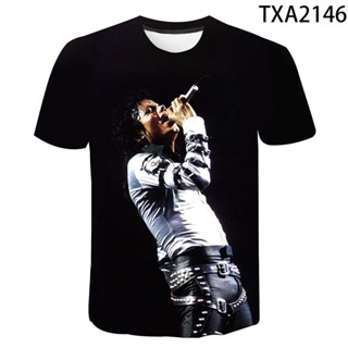 เสื้อยืด พิมพ์ลาย Michael Jackson สไตล์สตรีท ฮาราจูกุ 2022