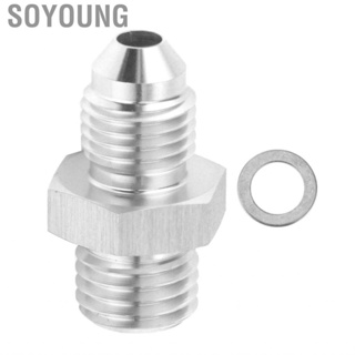 Soyoung Aluminum Alloy Oil Feed Fitting  Corrosion Turbo Adapter for Cars Trucks General Use  Professional