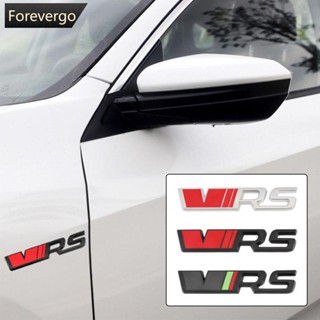 Forevergo สติกเกอร์โลโก้สัญลักษณ์ VRS ติดกระจังหน้า หลังรถยนต์ สําหรับ Skoda VRS Octavia 1 2 3 Rapid Kodiaq Karoq Fabia Kamiq Superb Q2Z4