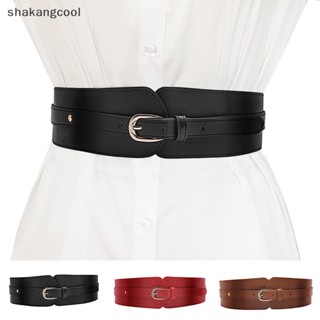 Shakangcool ใหม่ เข็มขัดโลหะ หัวเข็มขัดกว้าง ตกแต่งเสื้อกันหนาว แฟชั่นสําหรับผู้หญิง SGL