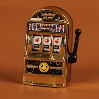 Mini Slot Machine Coin Piggy Bank Toy Fruit Jackpot Mechanical Fun Kids Toys Clearance sale