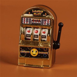 Mini Slot Machine Coin Piggy Bank Toy Fruit Jackpot Mechanical Fun Kids Toys Clearance sale