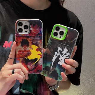 เคสแข็ง เคสไอโฟน iPhone 14 Pro Max iPhone 13 Pro Max iPhone 12 Pro Max iPhone 11 Cartoon วันพีซ One Piece โซโล Zoro &amp; ลูฟี่ Luffy Color Electroplating Design Protective Hard Case