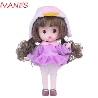 Ivanes ตุ๊กตาเจ้าหญิง BJD 1/12 วิกหยิก หลากสี ของขวัญวันเกิด DIY
