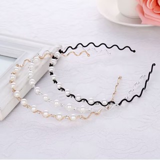 Spot# hair accessories rhinestone pearl headband simple headwear Korean pressed hair bangs hairpin hairpin hairpin adult fine hairband female 8jj