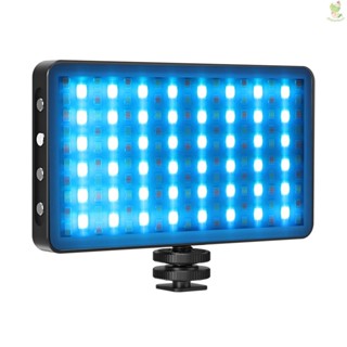 แผงไฟวิดีโอ RGB LED 3000K-8500K หรี่แสงได้ 12 เอฟเฟคไฟ CRI97+ Built- Came-8.9