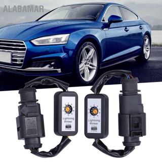 ALABAMAR คู่ไฟท้าย LED แบบไดนามิกไฟเลี้ยวอะแดปเตอร์ Harness Blinker ชุดโมดูลสำหรับ A8 S8 D4 D5 2010-2019