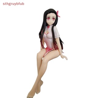 Sthb ฟิกเกอร์ PVC อนิเมะ Sitg Posture Cheongsam Kamado Nezuko ขนาด 15 ซม. สําหรับเก็บสะสม ตกแต่งรถยนต์