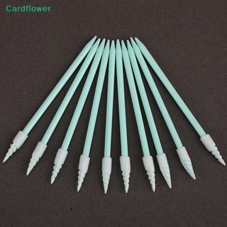 &lt;Cardflower&gt; หัวผ้าเช็ดทําความสะอาดกล้อง PCB ขนาดเล็ก 100 ชิ้น