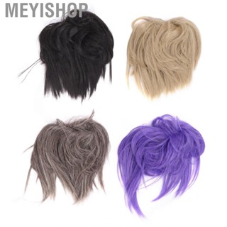 Meyishop 4pcs Wig Hair Messy Bun Hairpiece For Girls Natural Fluffy Fake