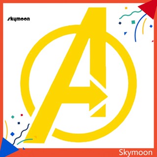 Skym* สติกเกอร์สะท้อนแสง ลายโลโก้ Avengers สําหรับตกแต่งกระเป๋าเดินทาง แล็ปท็อป รถยนต์