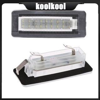 Kool ไฟป้ายทะเบียนรถยนต์ LED 18 ดวง แบบเปลี่ยน อุปกรณ์เสริม สําหรับ SUV 2 ชิ้น