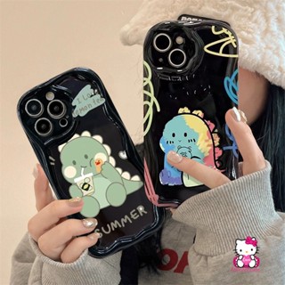 เคสโทรศัพท์มือถือ แบบนิ่ม ลายการ์ตูนไดโนเสาร์ และชานม 3D ขอบโค้ง สีสันสดใส สําหรับ Infinix Hot 11 8 10 20 12 30 9 Play Hot 10Lite 8 9 30i Note 12 G96 Smart 6 5 7 6Plus