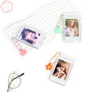 Mioshop ซองใส่นามบัตร PVC แบบใส กันฝุ่น ขนาดเล็ก 3 นิ้ว พกพาง่าย สําหรับรูปภาพ รถบัส 5 ชิ้น