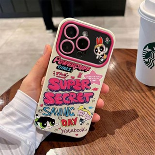 เคสโทรศัพท์มือถือ ซิลิโคนนิ่ม ลาย Powerpuff Girls สําหรับ Iphone 14promax 13pro 12 11 7p YBN1